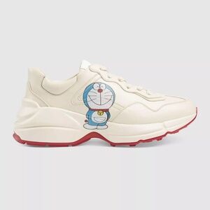 SOLD!!- GUCCI X DORAEMON RHYTON SNEAKER - IVORY-SIZE 36(6)- NEW WITH BOX
